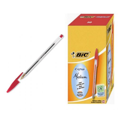 PENNE SF BIC CRISTAL ROSSE 50PZ